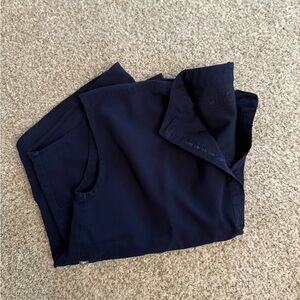 Figs Rafaela Navy Scrub Top